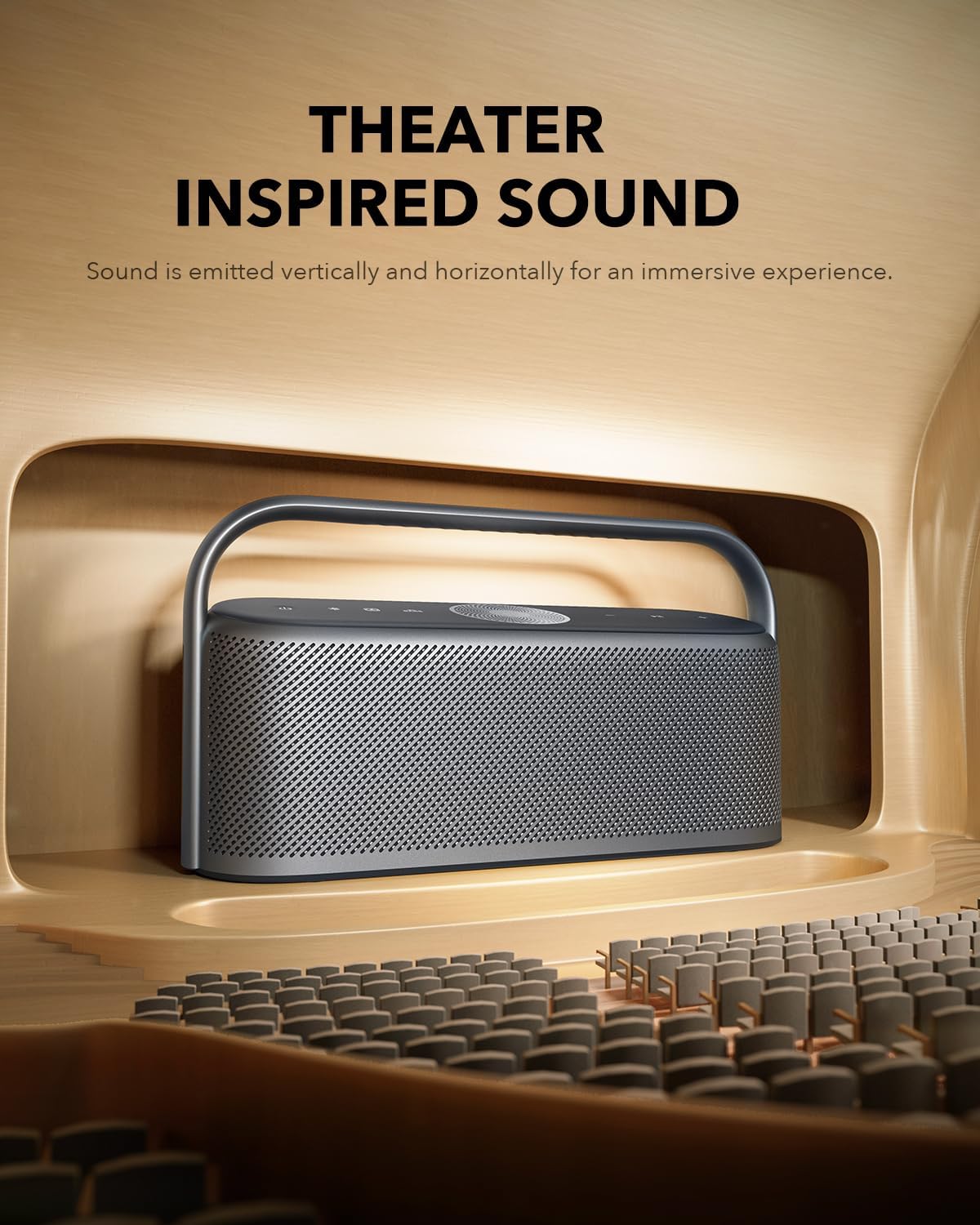 Parlante Bluetooth portátil Soundcore Motion X600 con audio espacia...