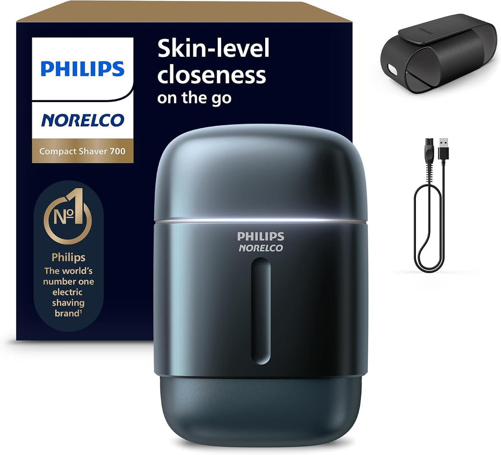 Philips Norelco Serie 700 - Afeitadora eléctrica compacta de viaje, color