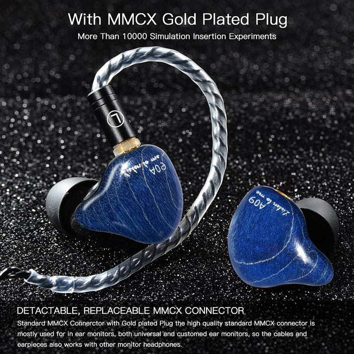 DCMEKA Auriculares con monitor intrauditivo, auriculares estéreo Hi...