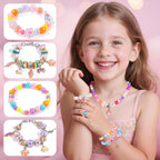BLmukce Kit de creación de amistad para niñas, kit de fabricación de pulseras de cuentas de joyería para niños de 8 a 12 años, kit de manualidades de collar de dijes, regalos de cumpleaños de Navidad