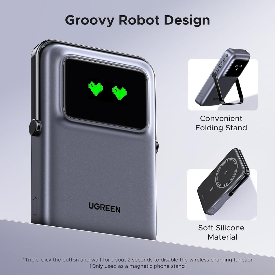 UGREEN Uno 10000mAh banco magnético PD 20W Qi 7.5W para iPhone | So...