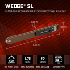 Streamlight 88841 Wedge SL - Linterna de 500 lúmenes, Coyote