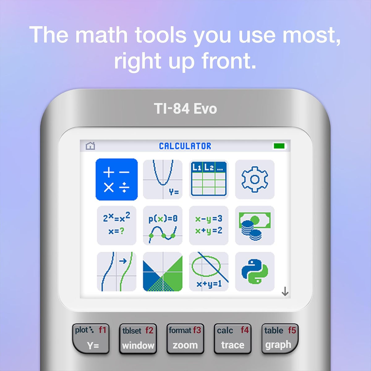 TI-84 Evo Calculadora gráfica Texas Instruments, Plata