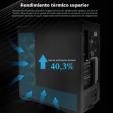 Lian Li V100 ATX - Gabinete para PC semitorre, tira LED RGB, diseño...
