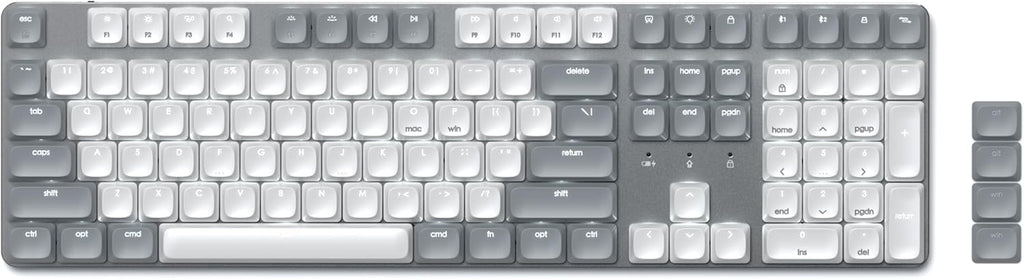 Satechi SM3 - Teclado mecánico para Mac y Windows, 108 teclas de ta...