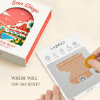 Tarjetas de lista de cubo de aventura de San Diego, 50 tarjetas para rascar