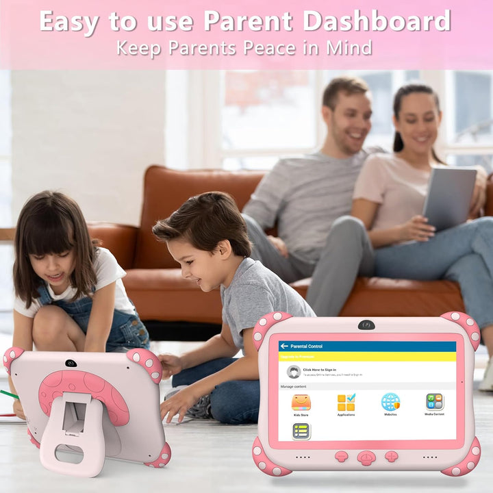 Tablet para niños de 7 pulgadas, tabletas para niños con WiFi, tabl...