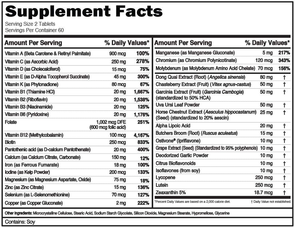 Evlution Nutrition Multivitamínico para mujer, vitaminas y minerale...