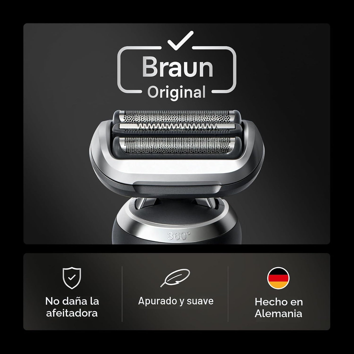 Braun Cabezal de repuesto para afeitadora eléctrica serie 7, fija f...