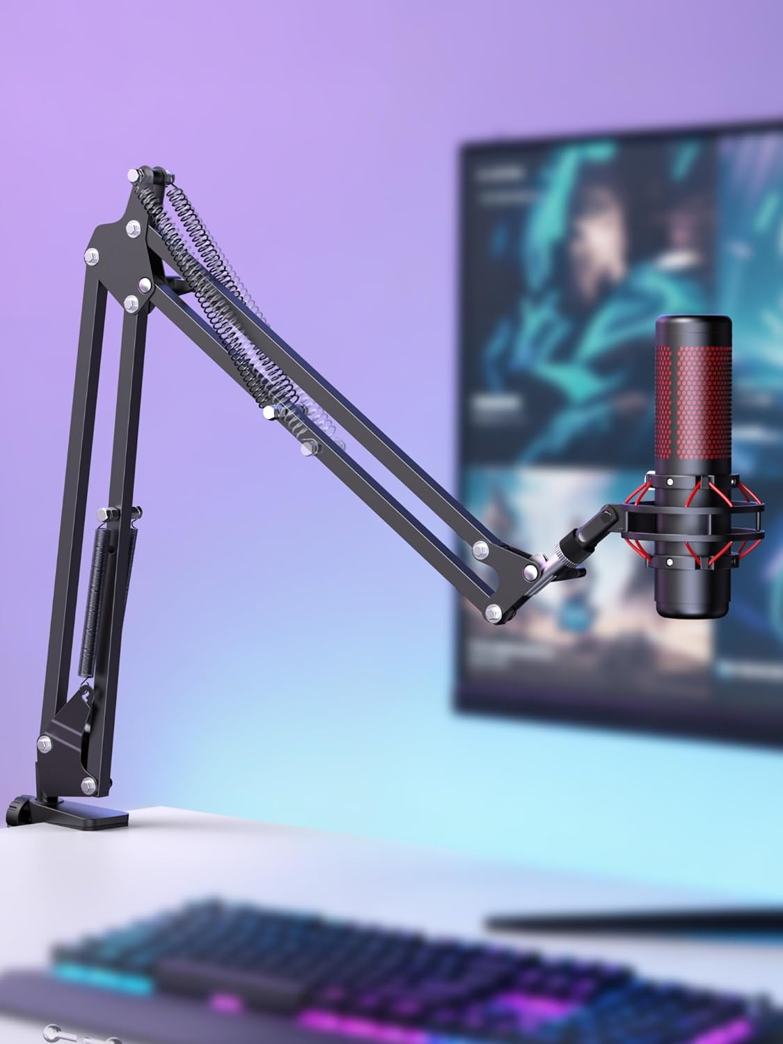 InnoGear, soporte de brazo tijera ajustable de estudio con suspensi...