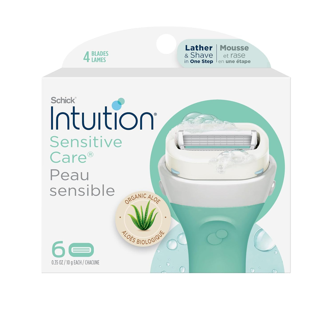 INTUITION Schick Repuesto, Maquinillas de Afeitar para Mujeres con...