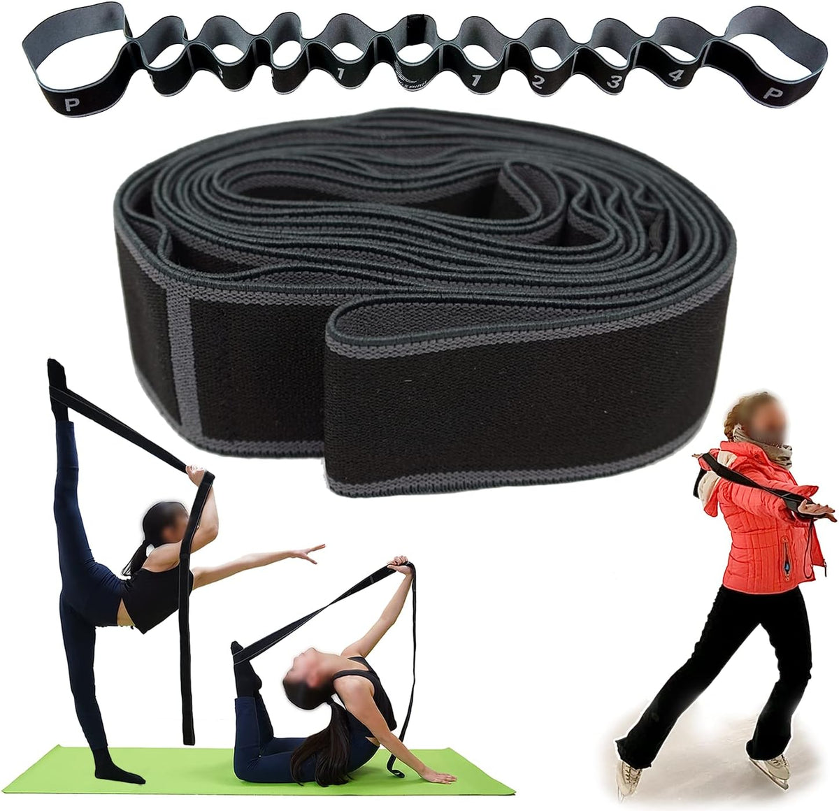 Banda de bucle de resistencia para entrenamiento de postura de patinaje artístico