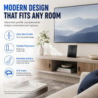 Antena HDTV plana amplificada para interiores RCA - Recepción multidireccional VHF y UHF, 4K/8K, 1080P, alcance de 40 millas - ANT1360E
