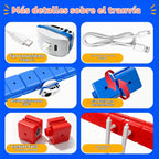 Juego de tren eléctrico para niños, juego de tren que desafía la gravedad