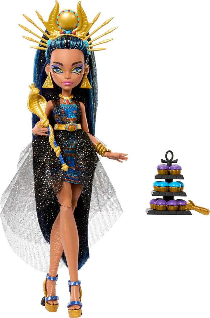 Muñeca Monster High Monster Ball, Cleo De Nile con vestido de fiest...