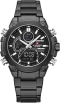 NAVIFORCE Relojes digitales multifunción, reloj analógico impermeable 3ATM para hombres, reloj de pulsera de lujo luminoso, regalo