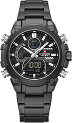NAVIFORCE Relojes digitales multifunción, reloj analógico impermeable 3ATM para hombres, reloj de pulsera de lujo luminoso, regalo