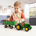 TOMY John Deere Kids Tractor Toy con Flarebox Wagon Set - 8 Inches