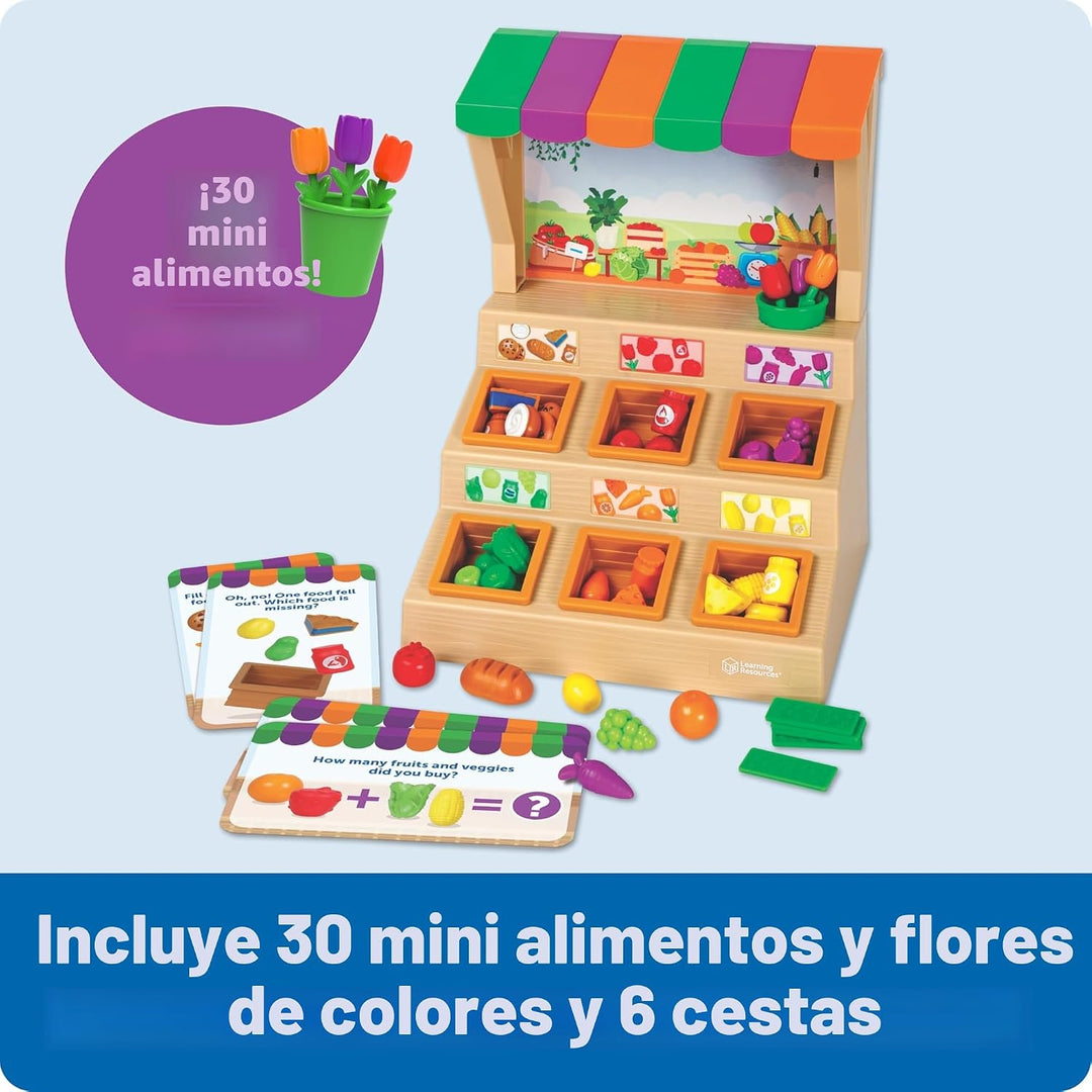 Learning Resources Mini Farmstand Juego de clasificación de la gran...