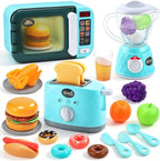 CUTE STONE Juego de electrodomésticos de cocina, microondas de juguete