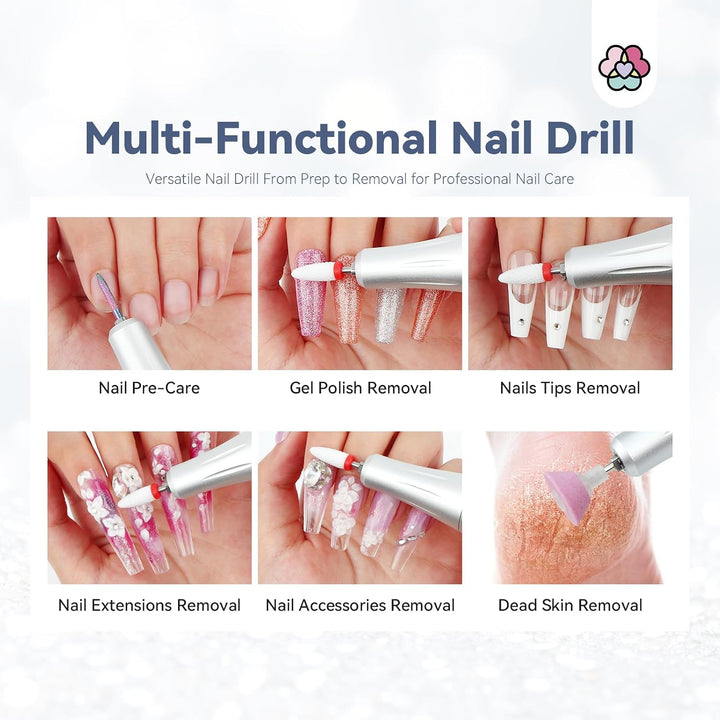 SAVILAND - Kit profesional de taladro de uñas: taladro de uñas eléc...
