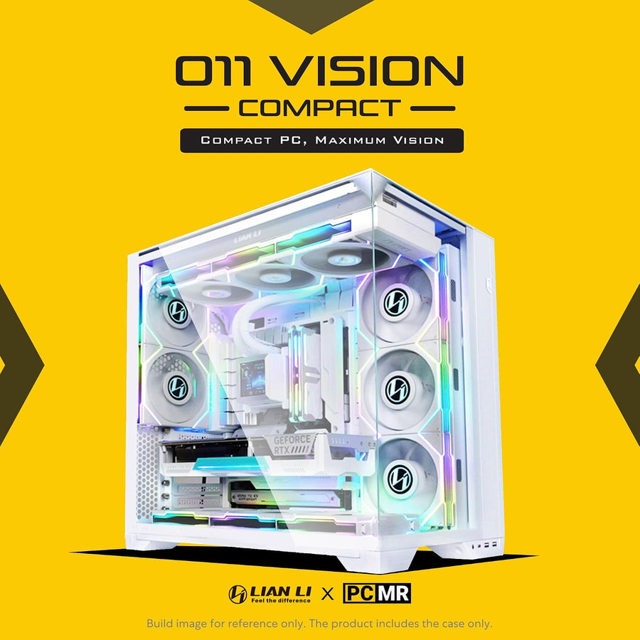 Lian Li O11Vision - Carcasa de computadora de torre media ATX de vi...