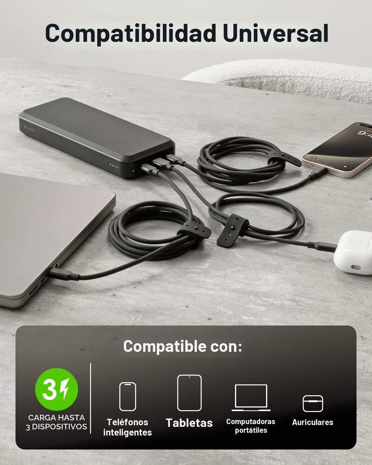 mophie Powerstation Laptop Prime27-27,000mAh Banco de energía portátil