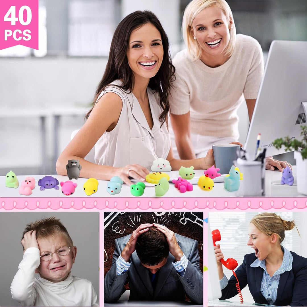 40 paquetes de juguetes esponjosos para niños, Kawaii Squishies, an...