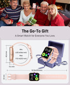 Quican Reloj inteligente para mujer, rastreador de actividad física iOS
