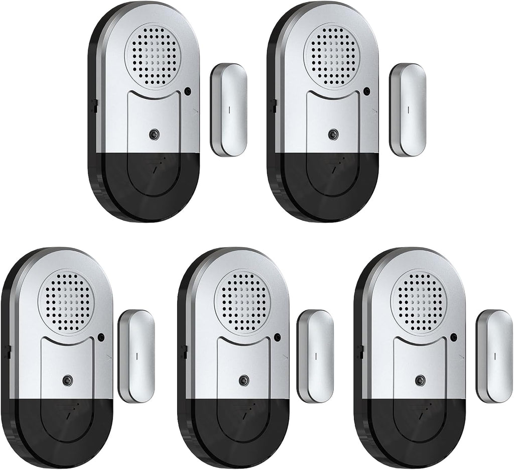 Sensores de alarma para puerta y ventana, paquete de 5, 125dB
