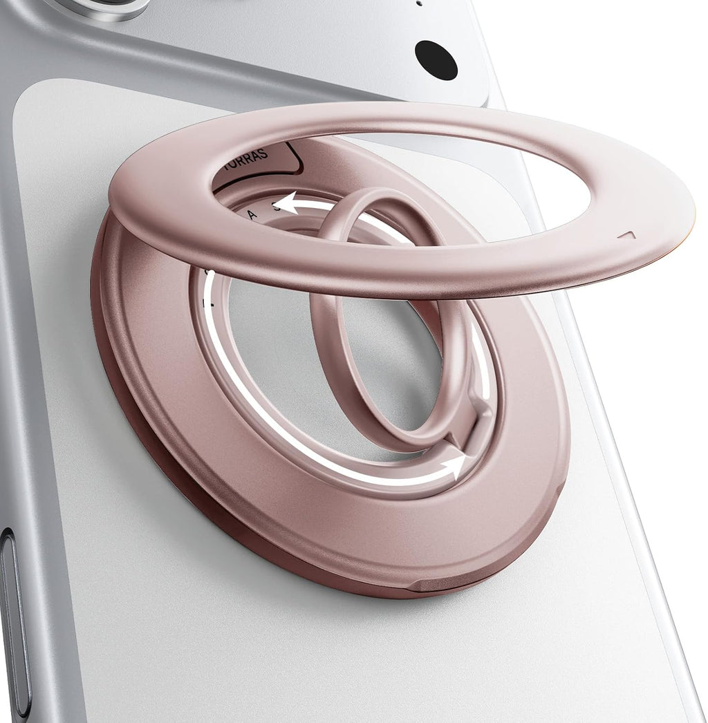 TORRAS Soporte magnético para teléfono 2025, diseño de rosa polvoriento