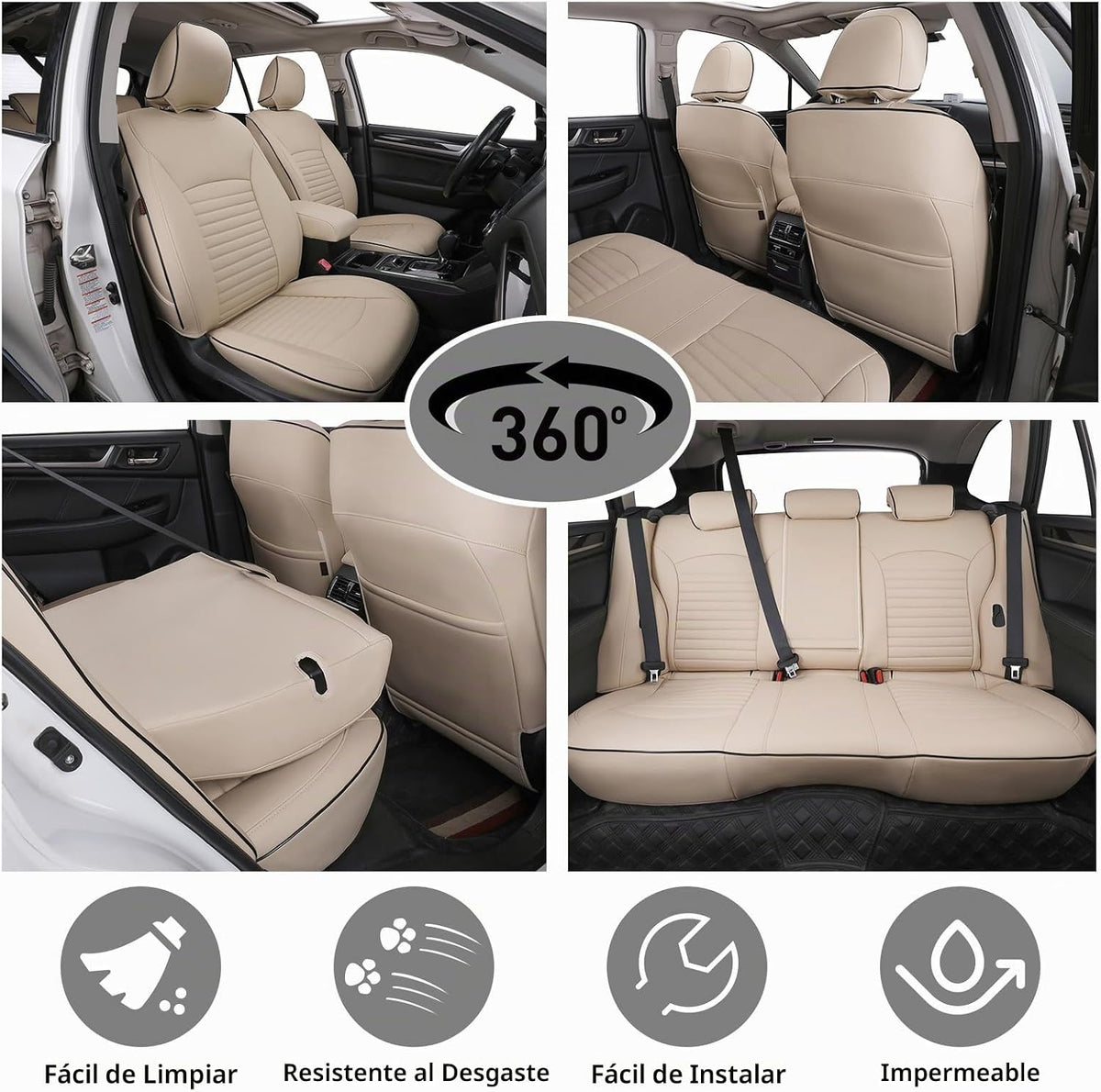 EKR Fundas de asiento de coche para Subaru Outback 2015-2019