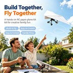 Kit de avión de papel de DIY RC, kit de motor de avión de papel Rc