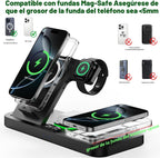 Estación de carga inalámbrica plegable del teléfono dual para el uso de Apple, de la pareja y de la familia