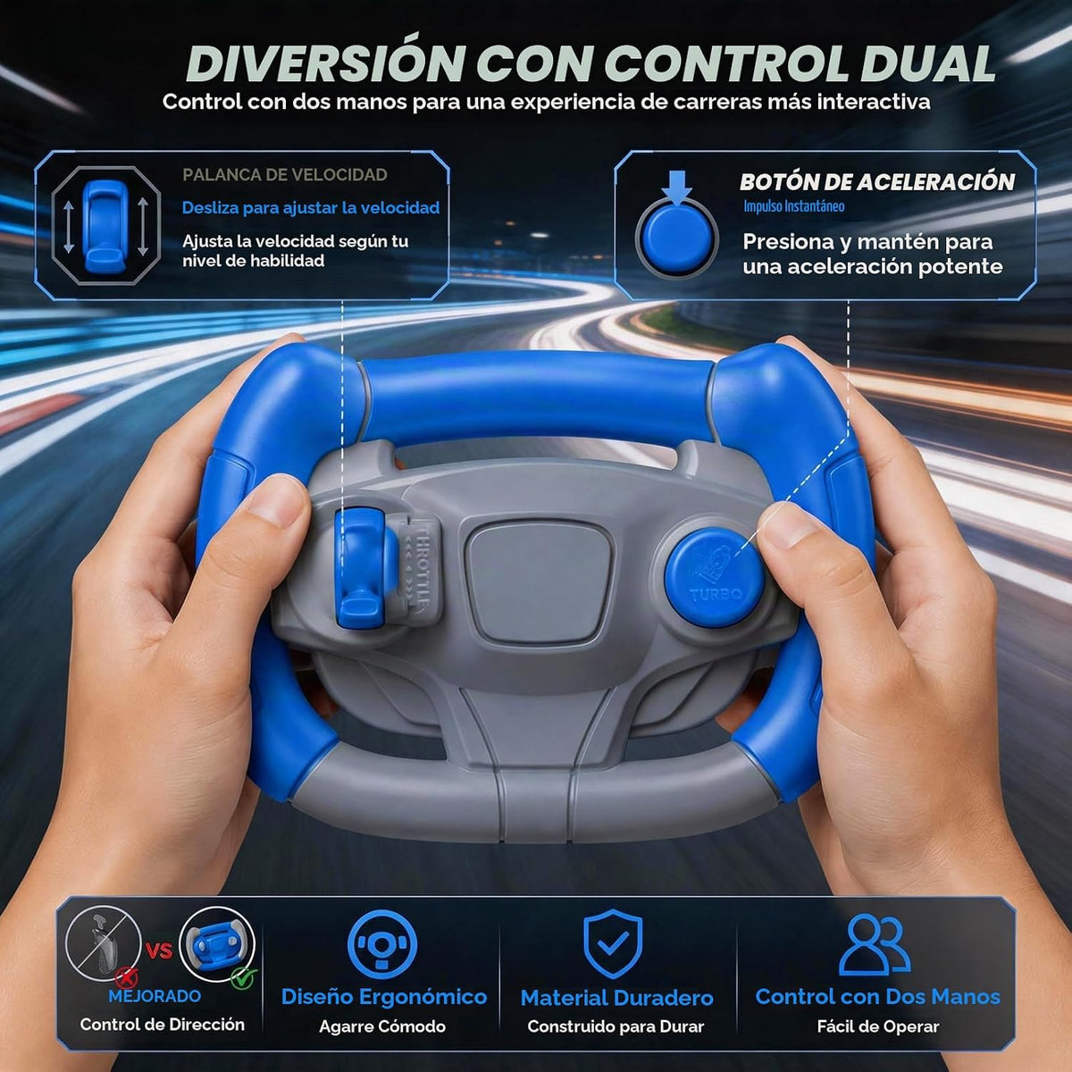 Juegos de carreras de coches de tragamonedas con 4 coches de tragamonedas de alta velocidad, juego eléctrico de doble carreras con 2 controladores, pista circular de paso elevado con péndulo de puente