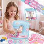 deAO Mini máquina de coser para niños, juego de arte y manualidades, kit de