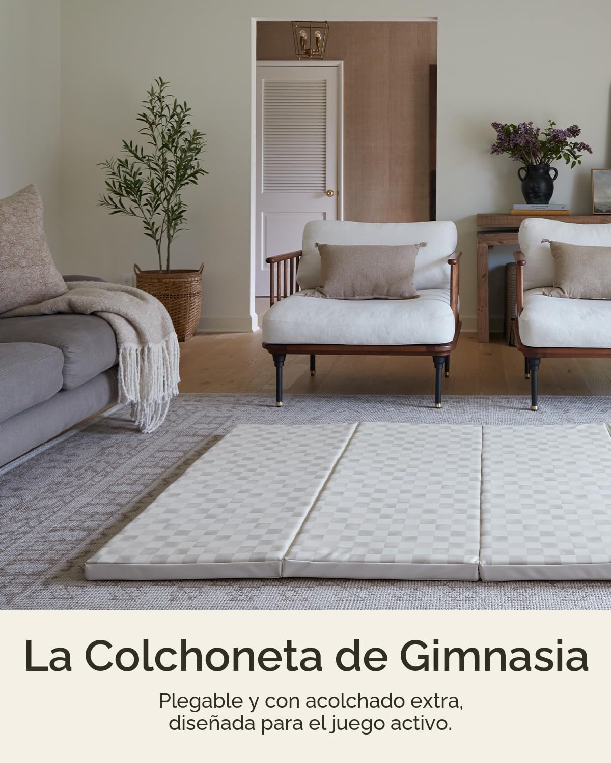 House of Noa Alfombrilla de juego para piso, alfombra de juego plegable de espuma, no tóxica y lavable
