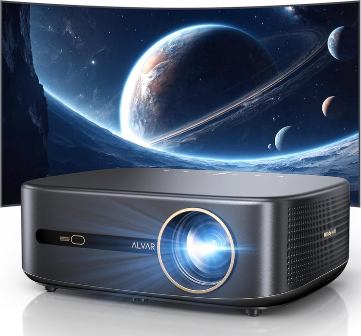 [1200 ANSI y audio de DBX-TV] Proyector Alvar con WiFi 6 y Bluetoot...