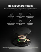 Belkin Cargador inalámbrico de 15W, Base de carga Qi para iPhone 17 (paquete de 2)