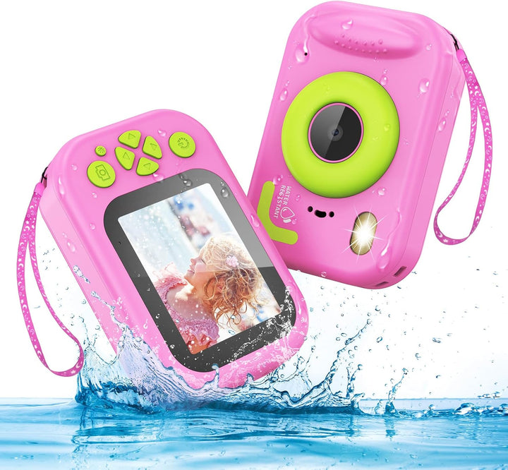 Cámara impermeable para niños, cámara digital subacuática HD 1080P...