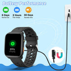 Reloj inteligente, reloj de 1.83 pulgadas para niños, frecuencia cardíaca, monitor de sueño, podómetro, reloj despertador, linterna