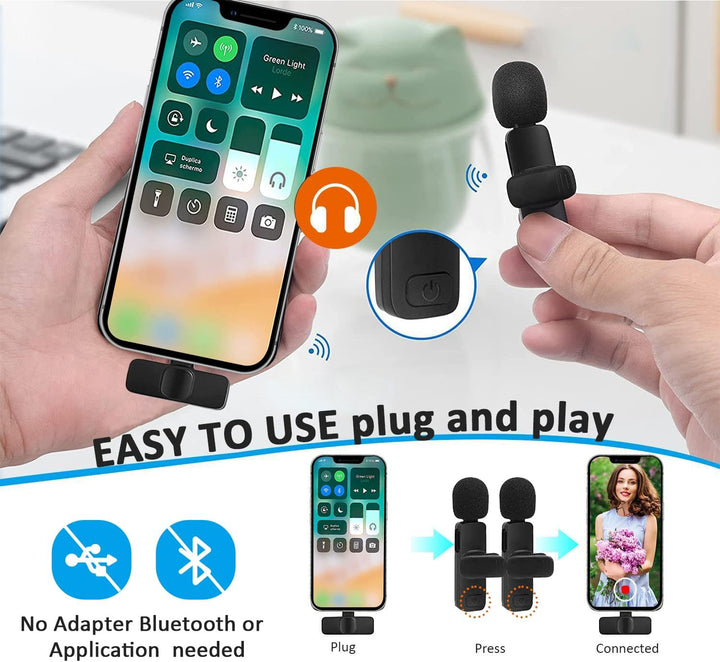 MAYBESTA Mini micrófono inalámbrico para iPhone 14 a continuación,...