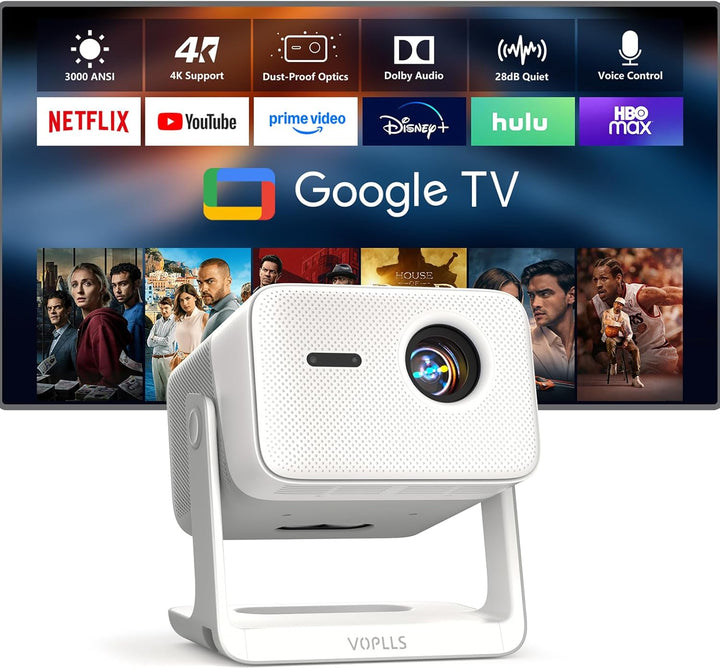 Google TV con licencia oficial: proyector inteligente 4K con WiFi y...