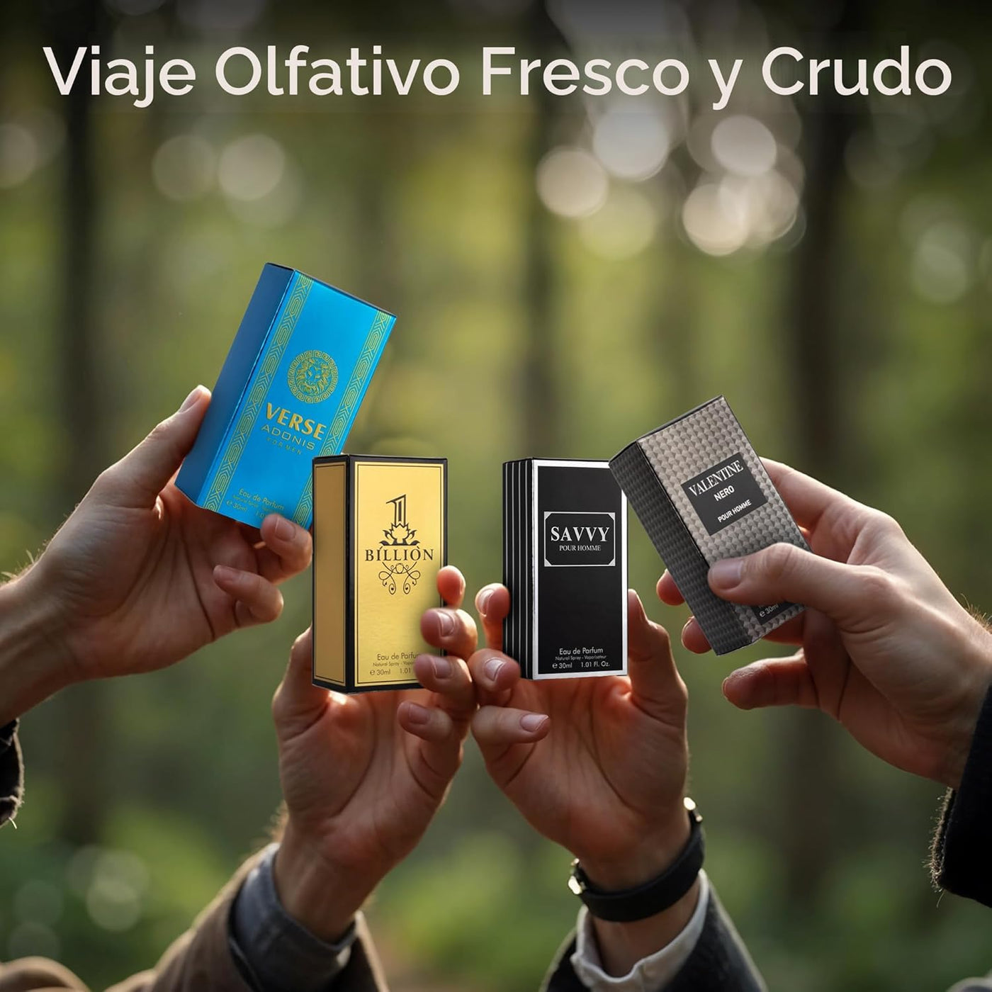 Signature Scent - Juego de 4 fragancias pequeñas para hombre, inclu...