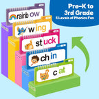 Tarjetas Flash Phonics,Libros de construcción familiar de 42