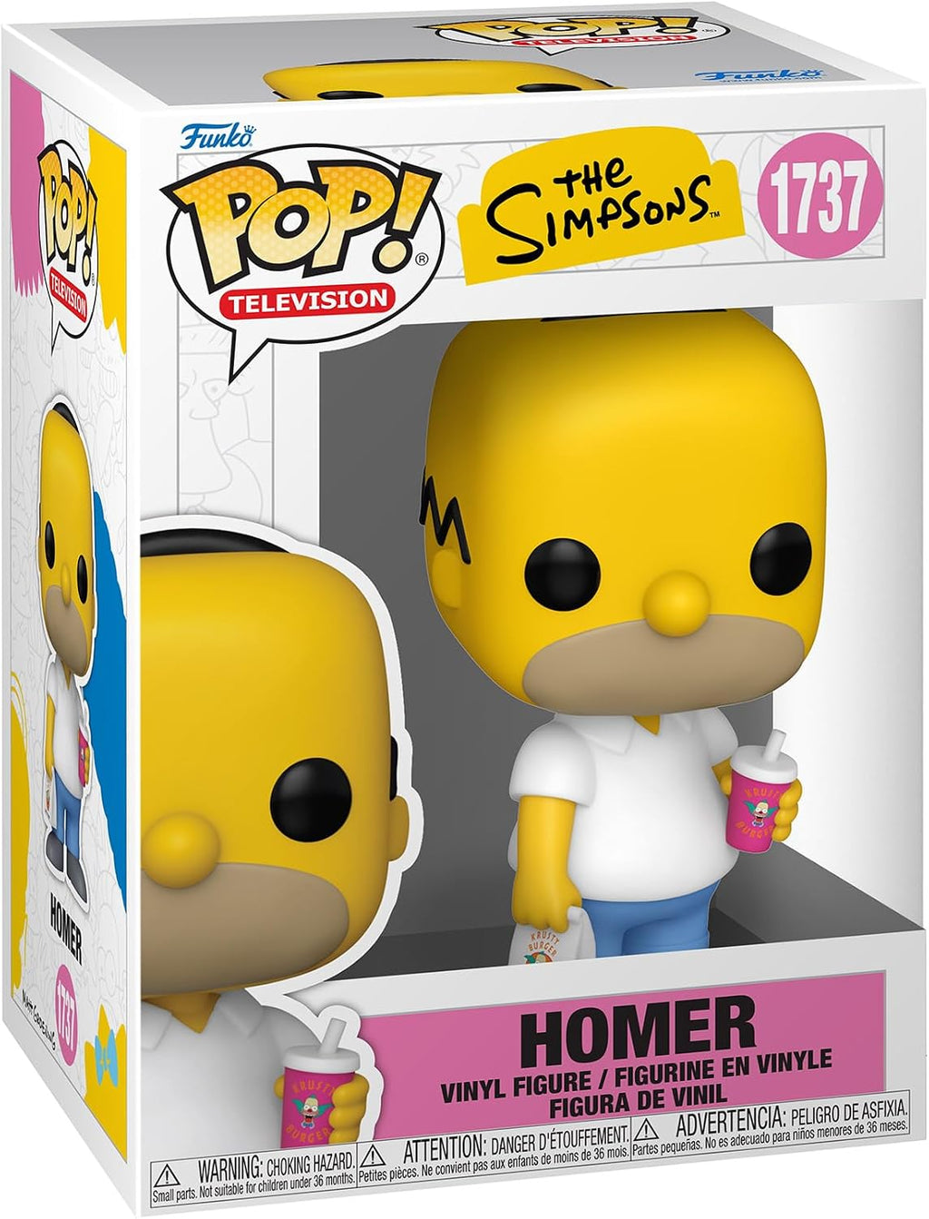 Funko Pop! TV: Los Simpsons - Homer - Figura de vinilo coleccionable - Idea de regalo - Producto oficial - Juguetes para niños y adultos - Fans de la televisión - Figura modelo para coleccionistas y