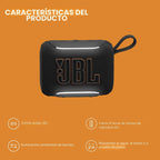 JBL Go 5 Altavoz Bluetooth portátil, impermeable y a prueba de polvo - Rojo