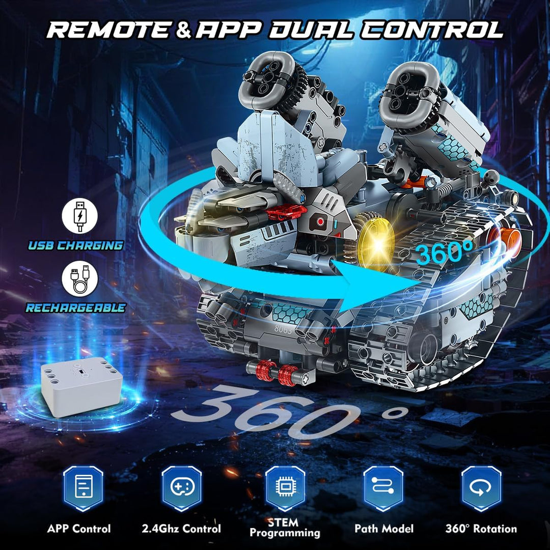 Robot de construcción de juguete con luces juego de