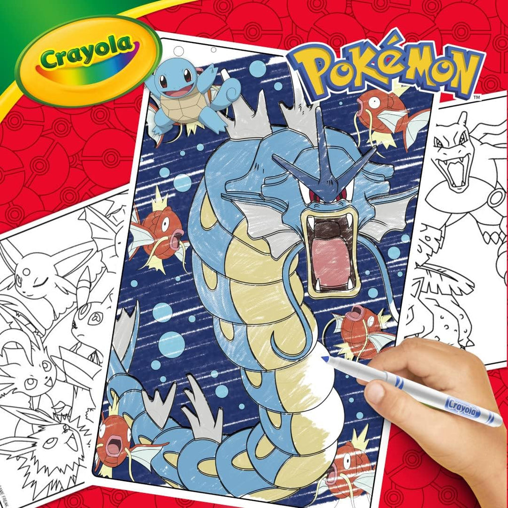 Crayola Juego de arte de imaginación Pokémon (115 piezas), kit de arte para niños, suministros para colorear, juguetes de Pokémon, regalo de Pokémon para niños y niñas, mayores de 5 años