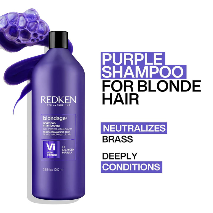 Redken Blondage Purple Shampoo For Blonde, Bleached or Highlighted...